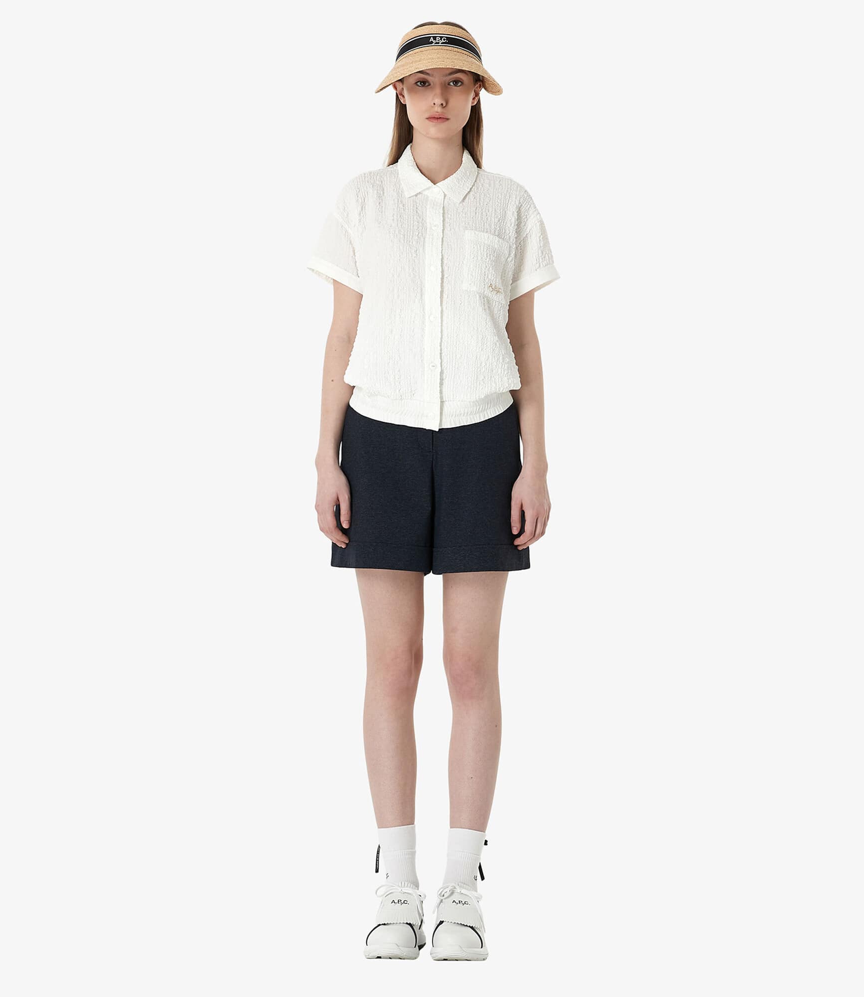A.P.C. ホワイト Tシャツ Sサイズ　アーペーセー 半袖 A.P.C. アーペーセー 半袖Tシャツ STANDARD RUE MADAME T-SHIRT