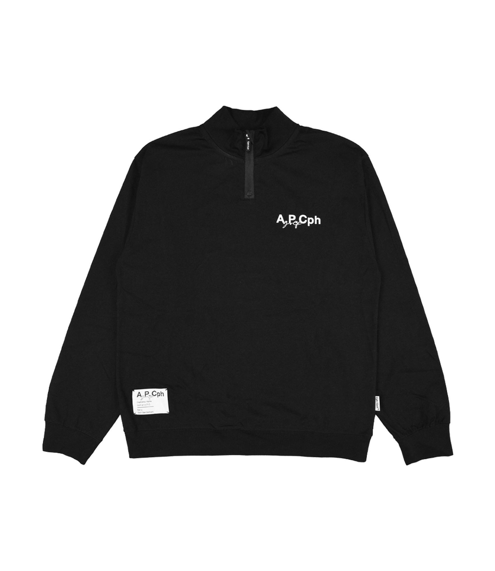 A.P.Cph/Golf HALF ZIP GENTLEMAN L/S MOCK NECK TEE｜FEMME / T
