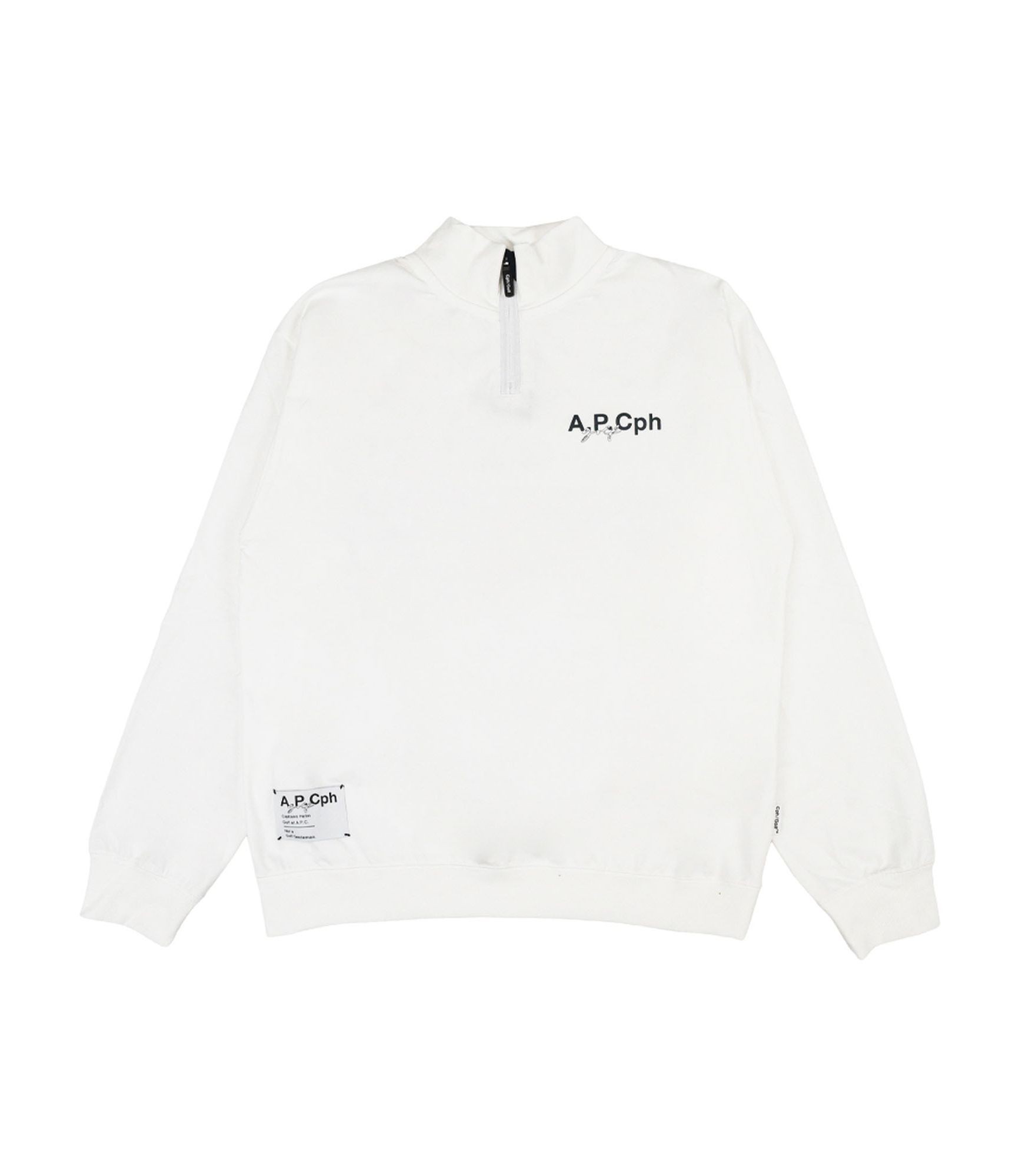 A.P.Cph/Golf HALF ZIP GENTLEMAN L/S MOCK NECK TEE｜FEMME / T