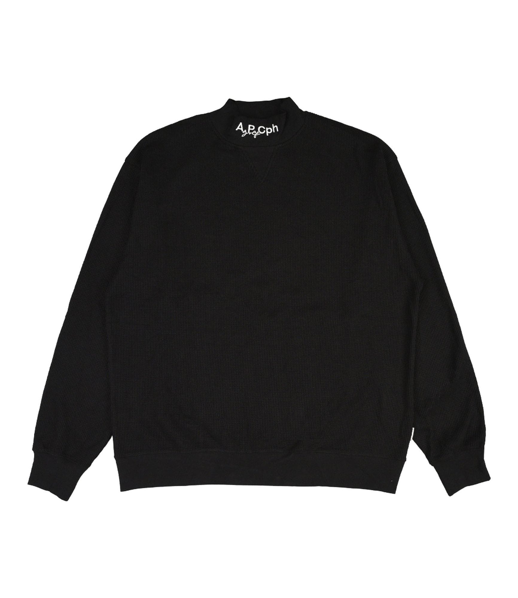 CPH/GOLF Mock Neck Tee ブラック M A.P.Cph/Golf THERMAL L/S MOCK NECK TEE｜HOMME / T-SHIRTS｜A.P.C.
