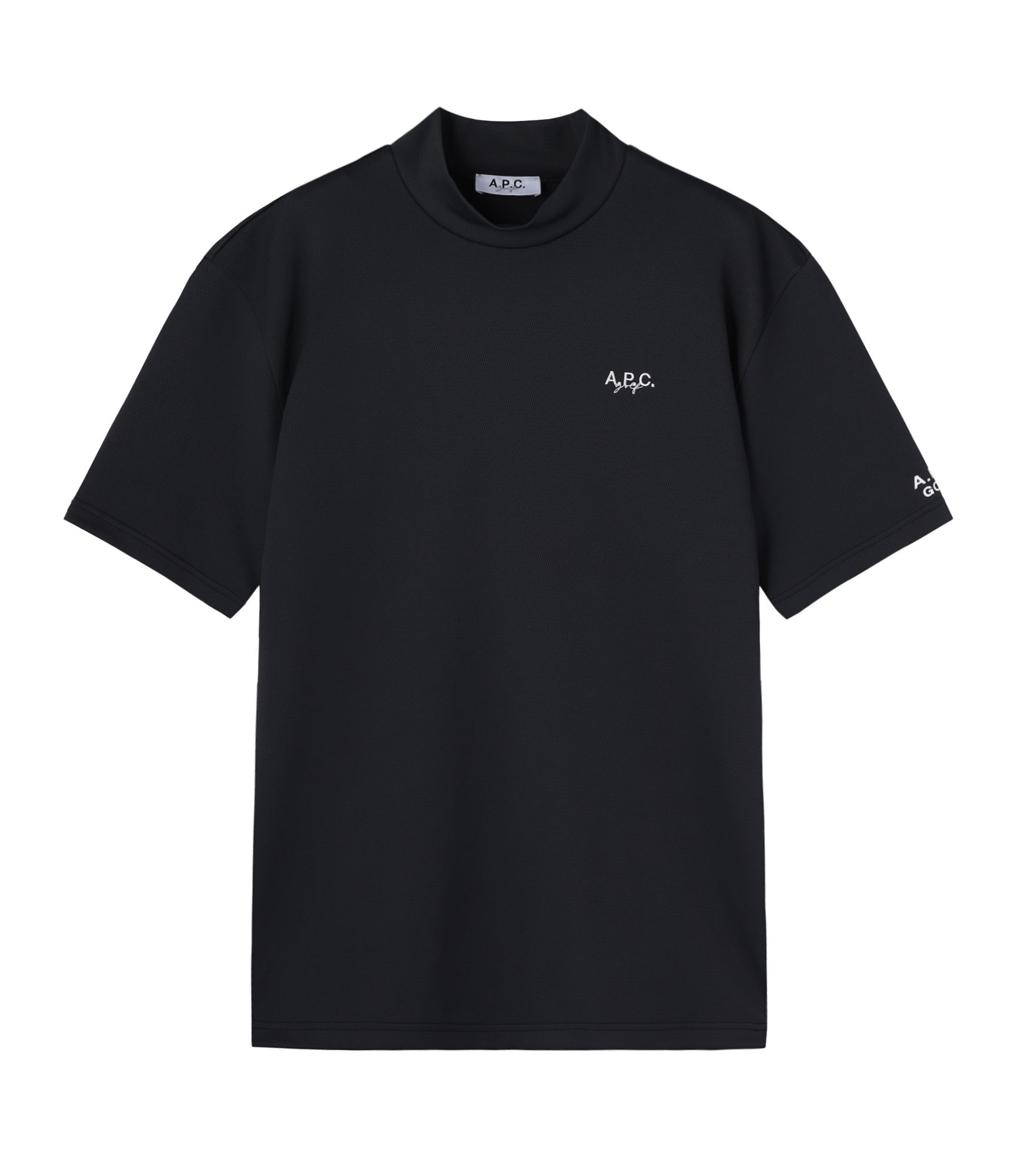 A.P.C. ブラック Tシャツ サイズXS 日本限定】ダブルメッシュモックネックTシャツ｜HOMME / T-SHIRTS