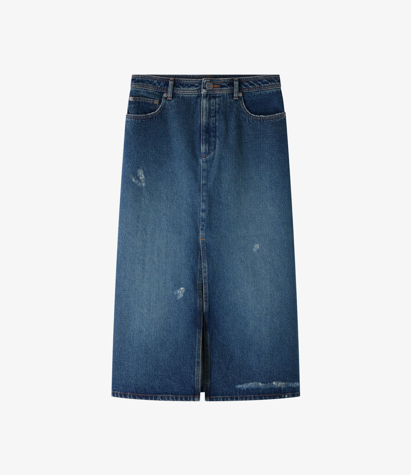 【A.P.C.】Georgia デニム ミディアムスカート Georgia スカート｜FEMME ｜A.P.C. | アーペーセー日本公式