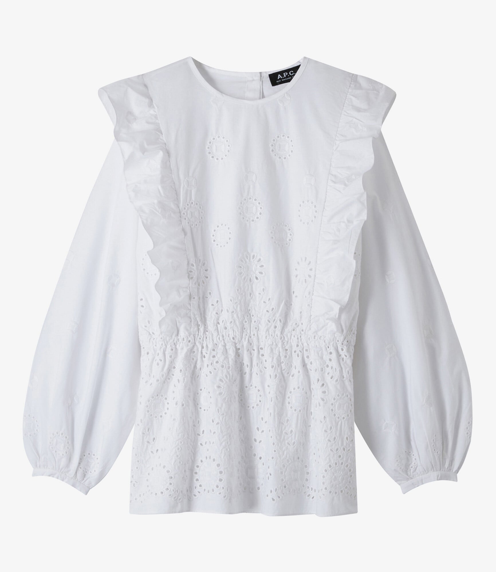 a.p.c 白　ブラウス　36 Jeanne ブラウス｜JANE BIRKIN｜A.P.C. | アーペーセー日本公式