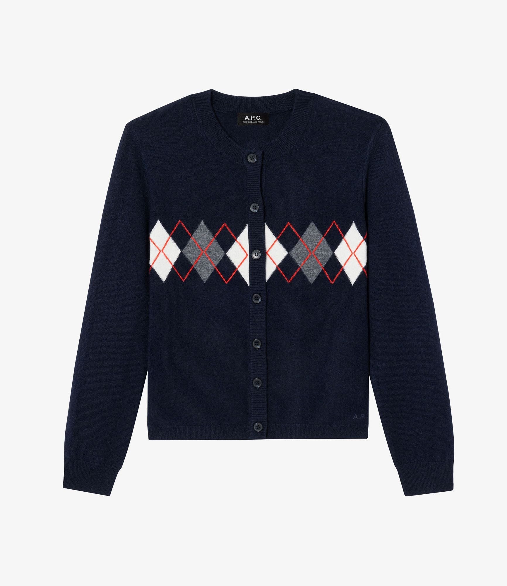 A.P.C. ニットジャケット　カーディガン　ウール　ブラック アーペーセー A.P.C. APC アーペーセー カーディガン cardigan curtis COEZJ