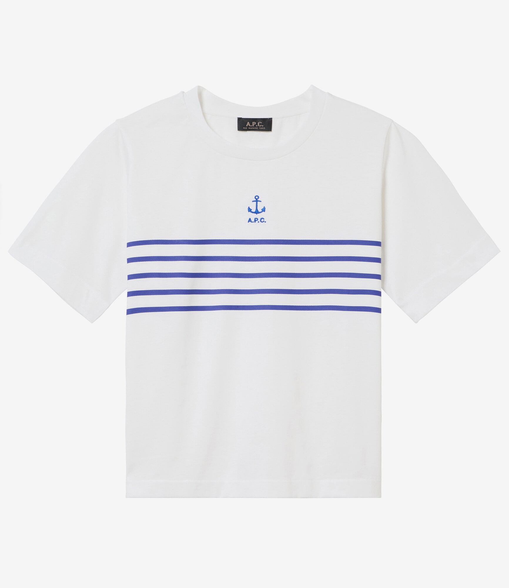 A.P.C.アーペーセー POSITIVELY NORMAL コットンTシャツ白 ハートプリント長袖Tシャツ｜FEMME ｜A.P.C. | アーペーセー日本