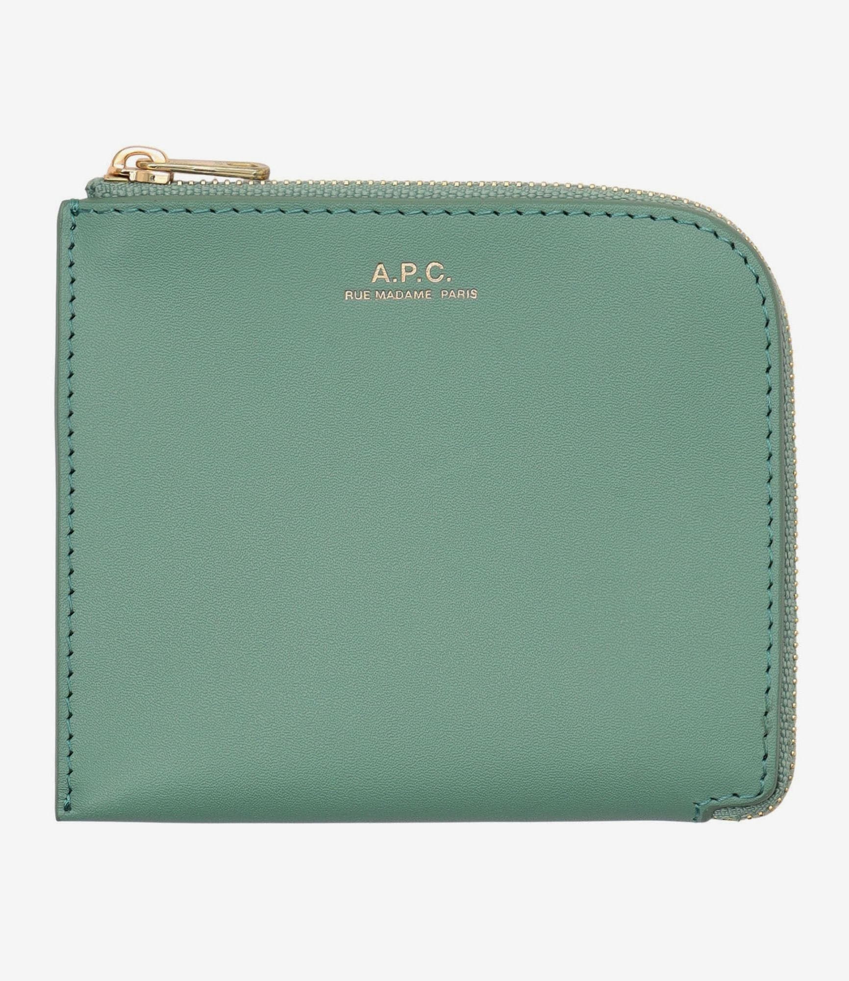 【APCロゴ財布】A.P.C Morgan Compact Wallet A.P.C. / アーペーセー | Morgan コンパクトウォレット - Black | 通販