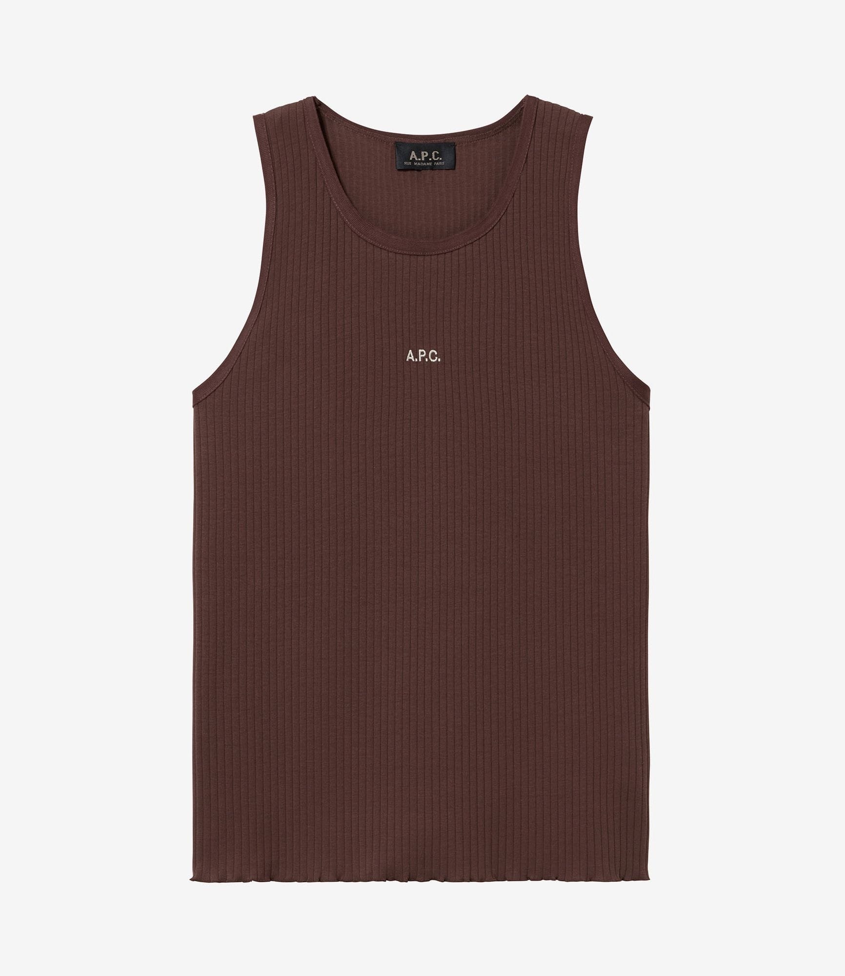 A.P.C タンクトップ A.P.C.アーペーセー /タンクTシャツ x アシックス ライトグレー