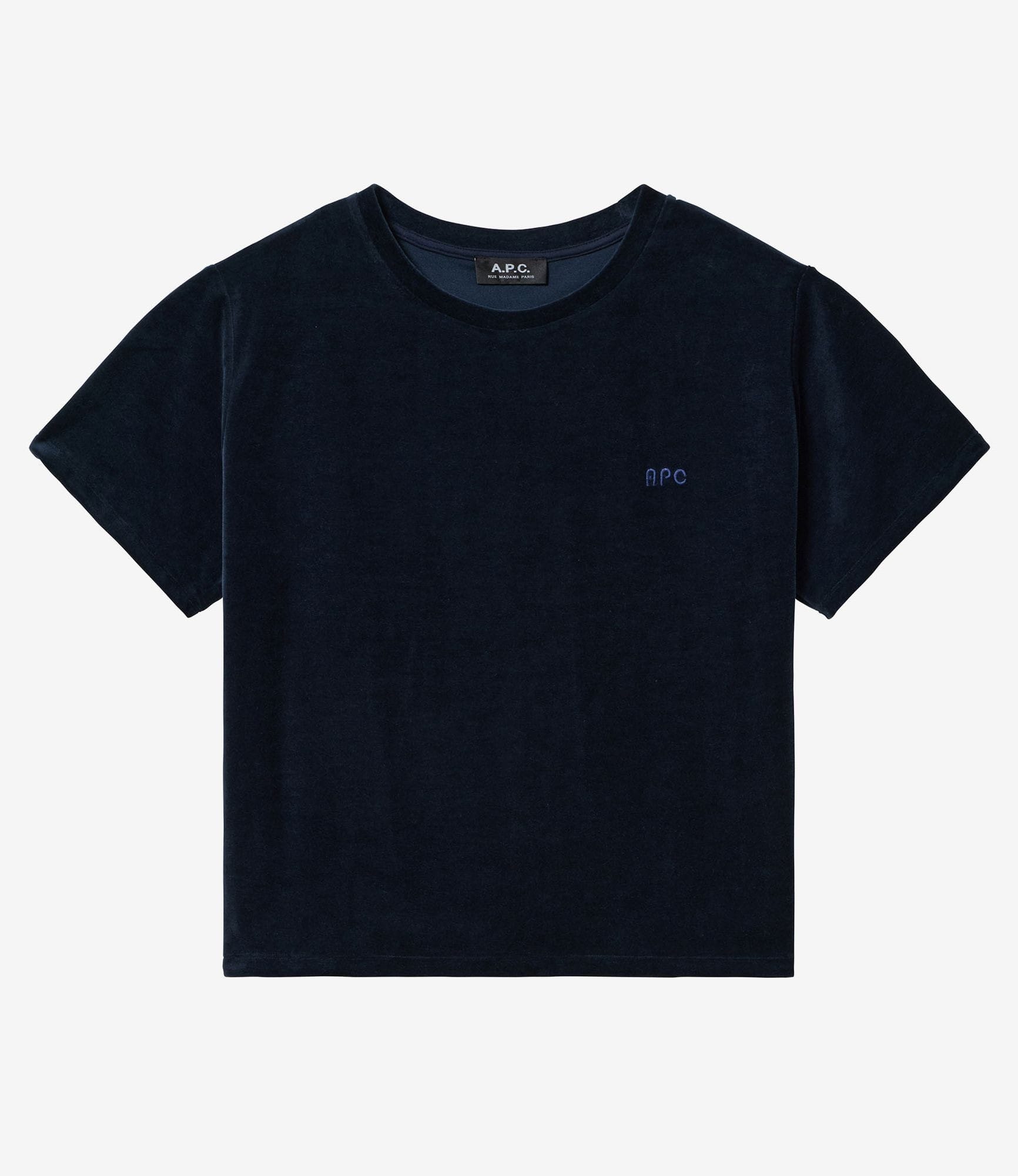 A.P.C. アーペーセー ベロア ジップカットソー ベロアTシャツ｜FEMME NEW｜A.P.C. | アーペーセー日本公式