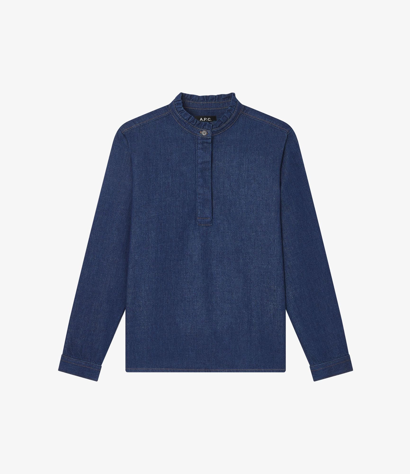ラッフルカラー付ブラウス｜FEMME NEW｜A.P.C. | アーペーセー日本公式