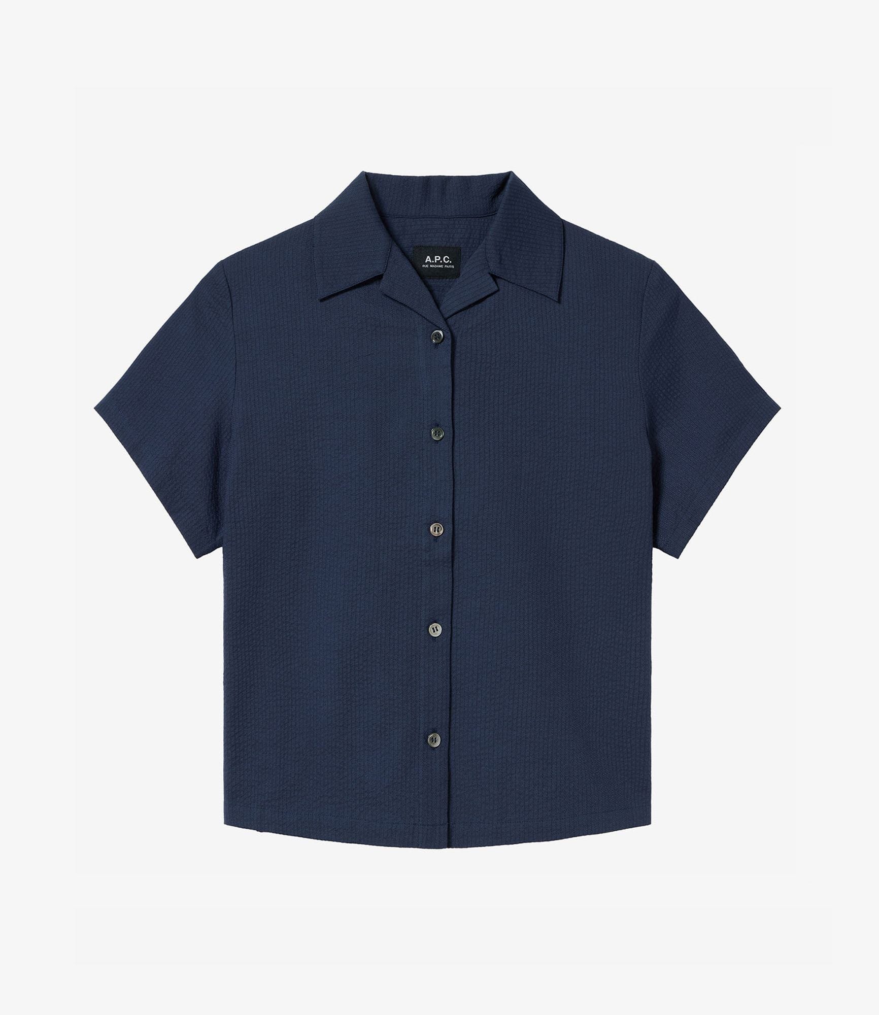 A.P.C. アーペーセー　ネイビー 半袖シャツ Lサイズ Celeste 半袖シャツ｜FEMME ｜A.P.C. | アー・ペー・セー日本公式