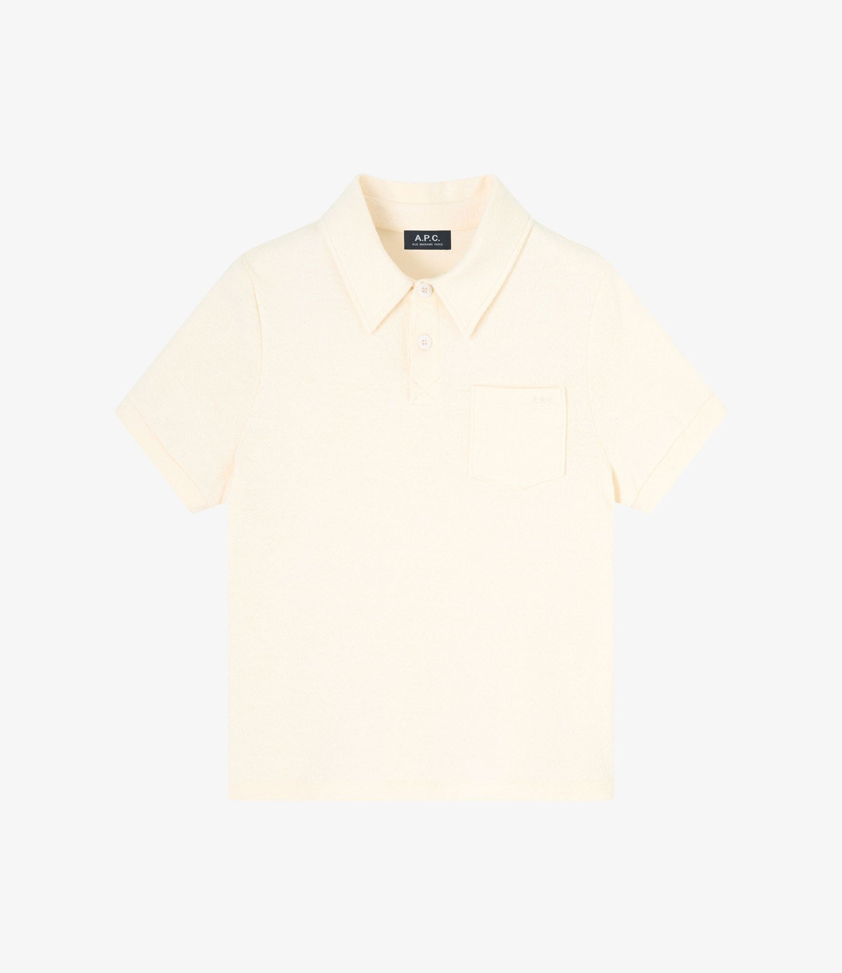 【S】A.P.C. レディース 襟付きトップス ベージュ 長袖ポロシャツ Ella ポロシャツ｜FEMME ｜A.P.C. | アー・ペー・セー日本公式