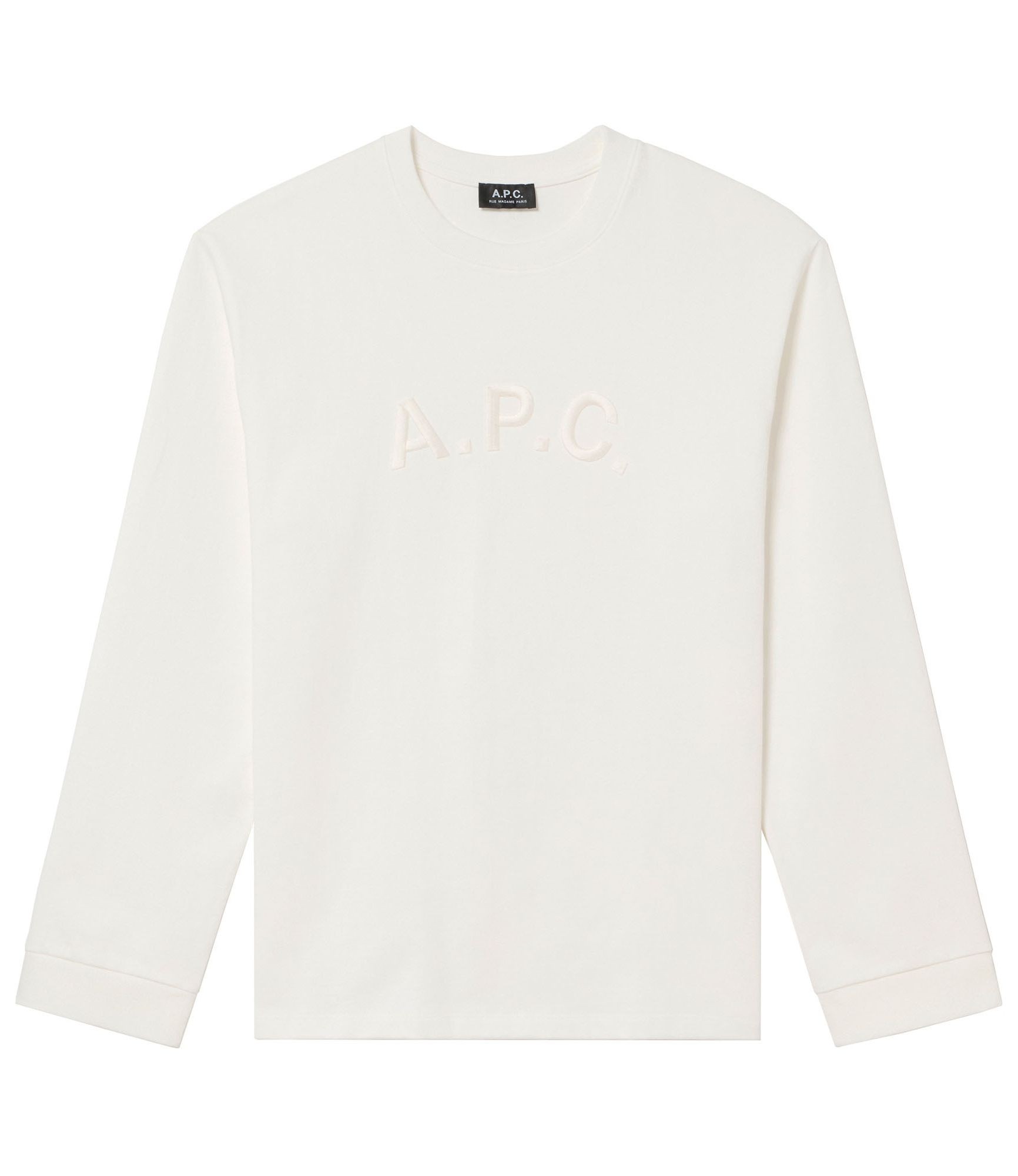 A.P.C. ホワイト Tシャツ Lサイズ APC PACK T-SHIRT L/S WHITE×BLACK – TIME AFTER TIME