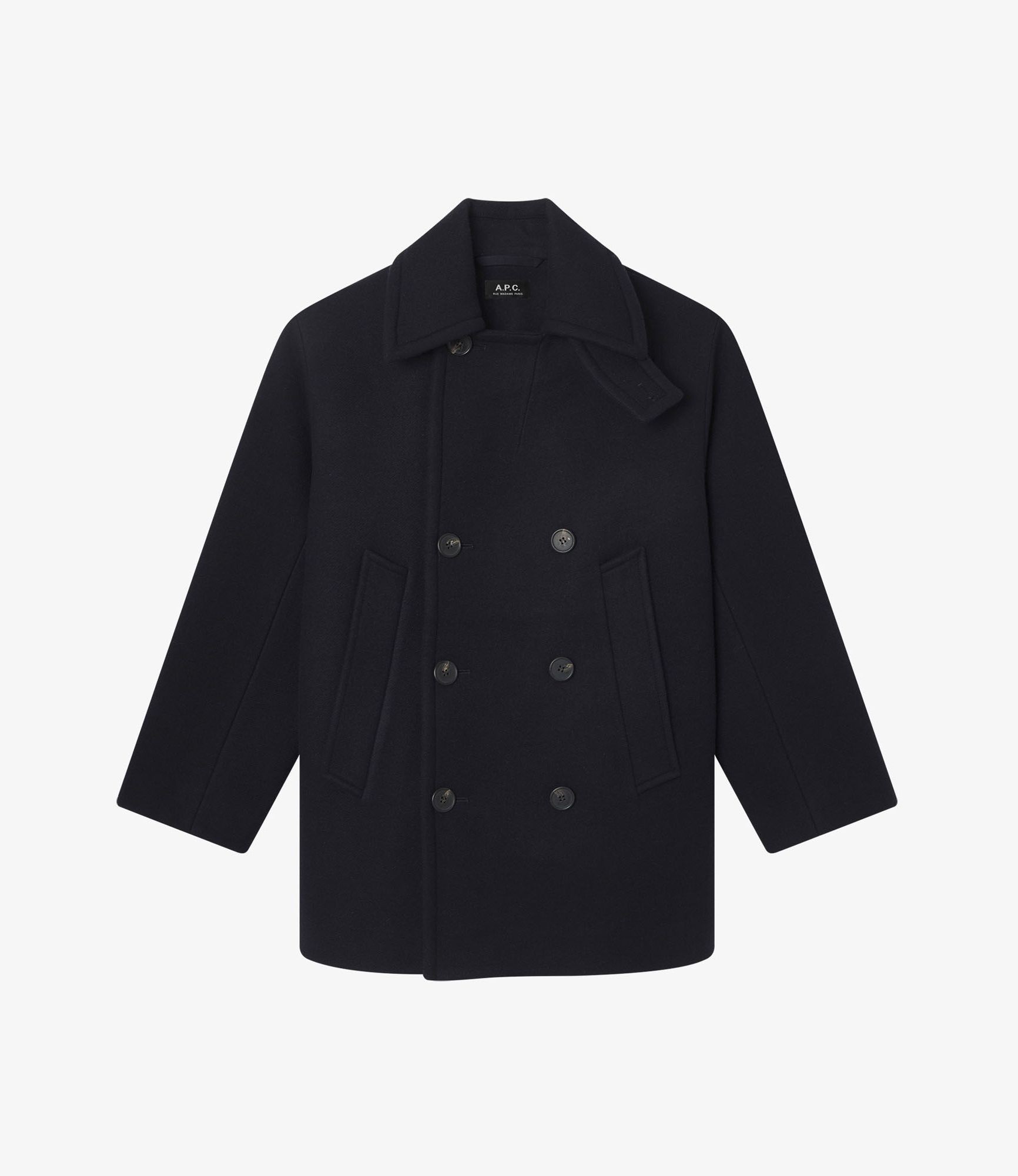A.P.C ウールボアカラーコート ウールピーコート｜HOMME NEW｜A.P.C. | アーペーセー日本公式