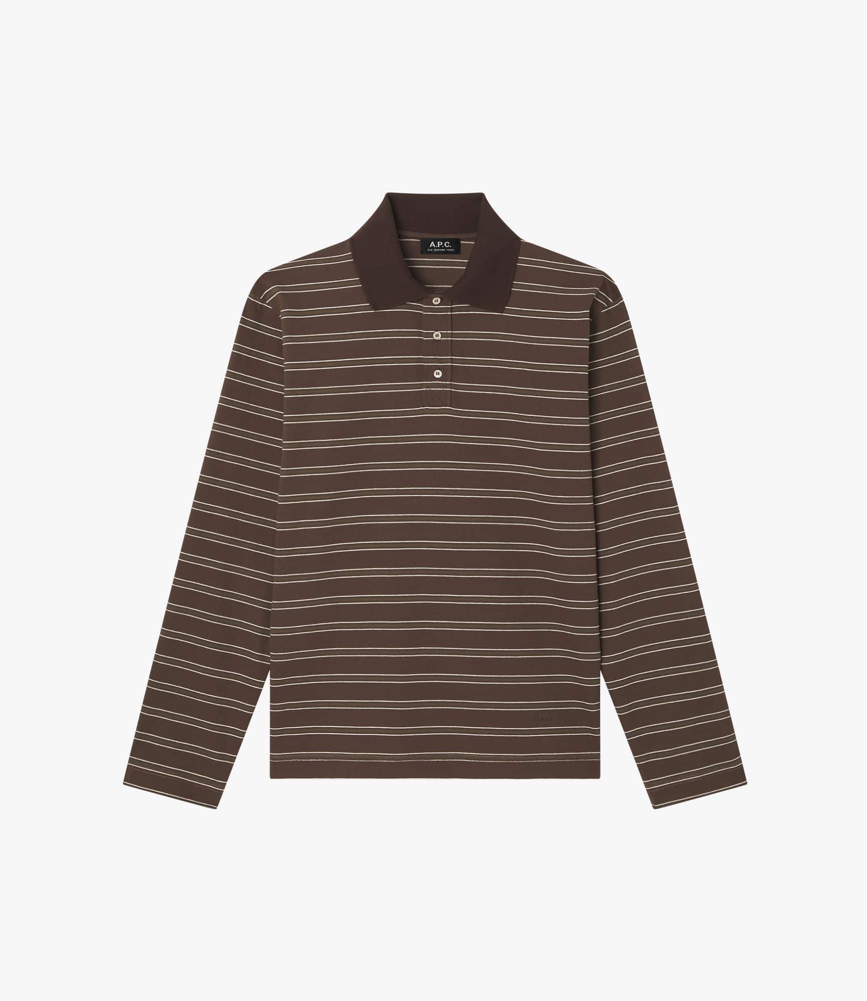 00s a.p.c border polo l/s ボーダー ニット ポロシャツ 長袖ボーダーポロシャツ｜HOMME ｜A.P.C. | アーペーセー日本公式