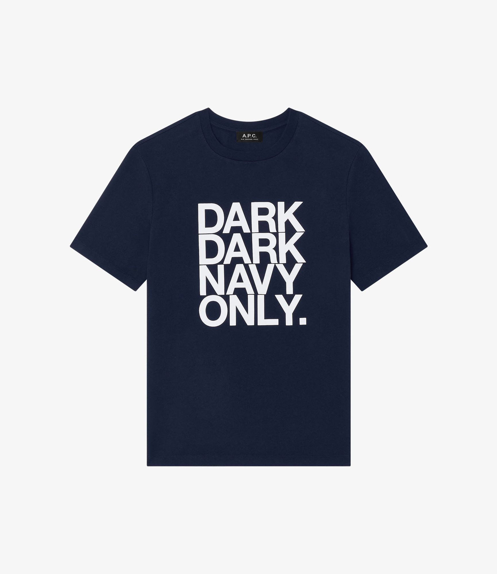 A.P.C. ネイビー Tシャツ Mサイズ Dark dark navy only Tシャツ｜UNISEXE / T-SHIRTS｜A.P.C. | アー