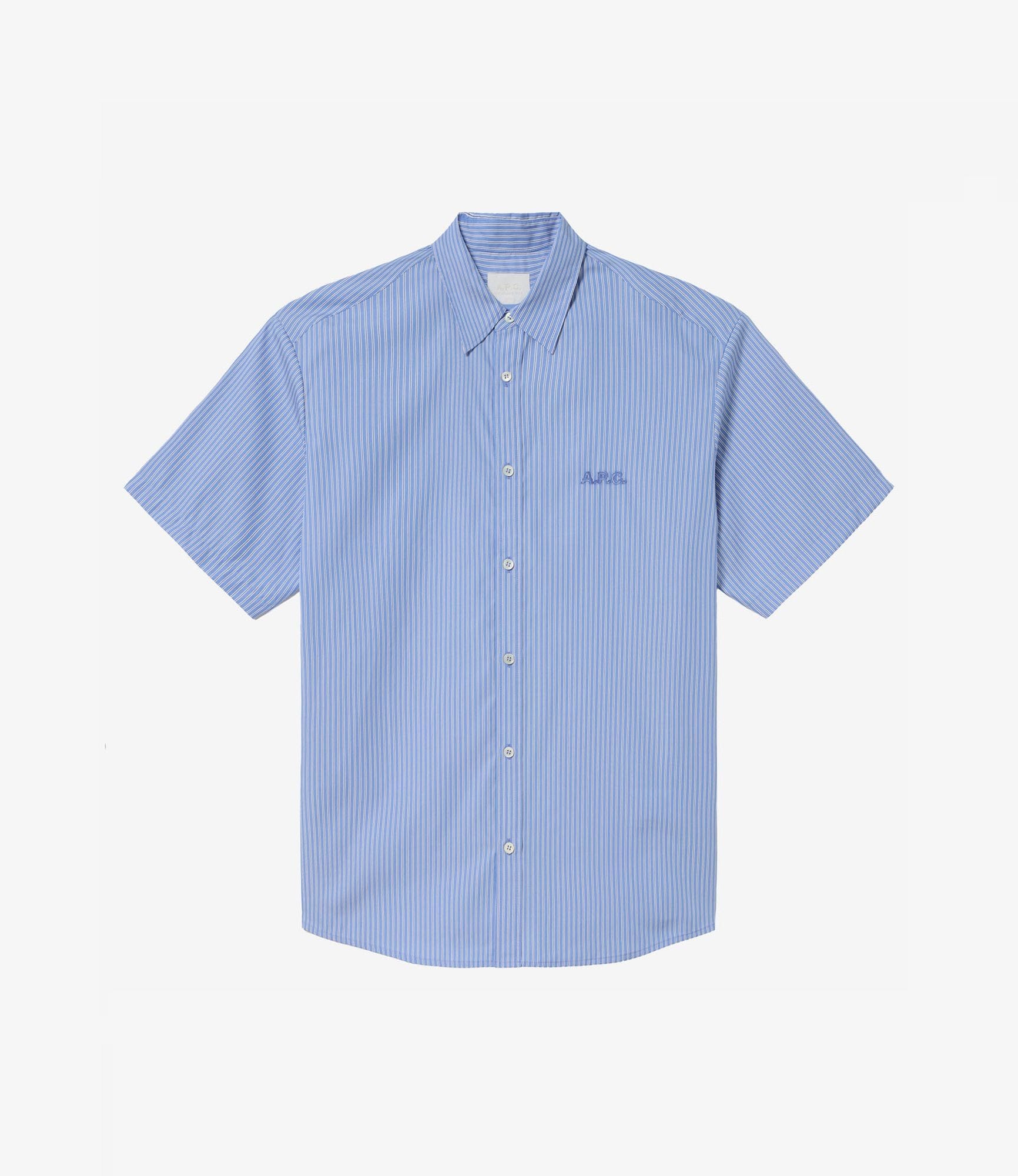 A.P.C. アーペーセー　ネイビー 半袖シャツ Lサイズ Paul 半袖シャツ｜HOMME ｜A.P.C. | アー・ペー・セー日本公式