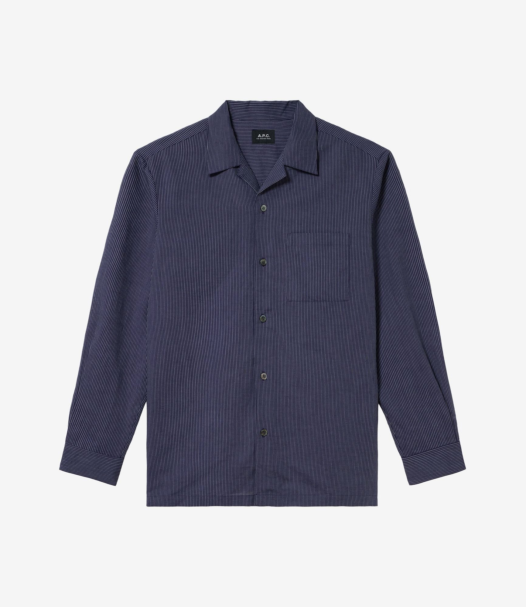 A.P.C. プルオーバーシャツ ブラック Jukou オーバーシャツ｜HOMME ｜A.P.C. | アー・ペー・セー日本公式