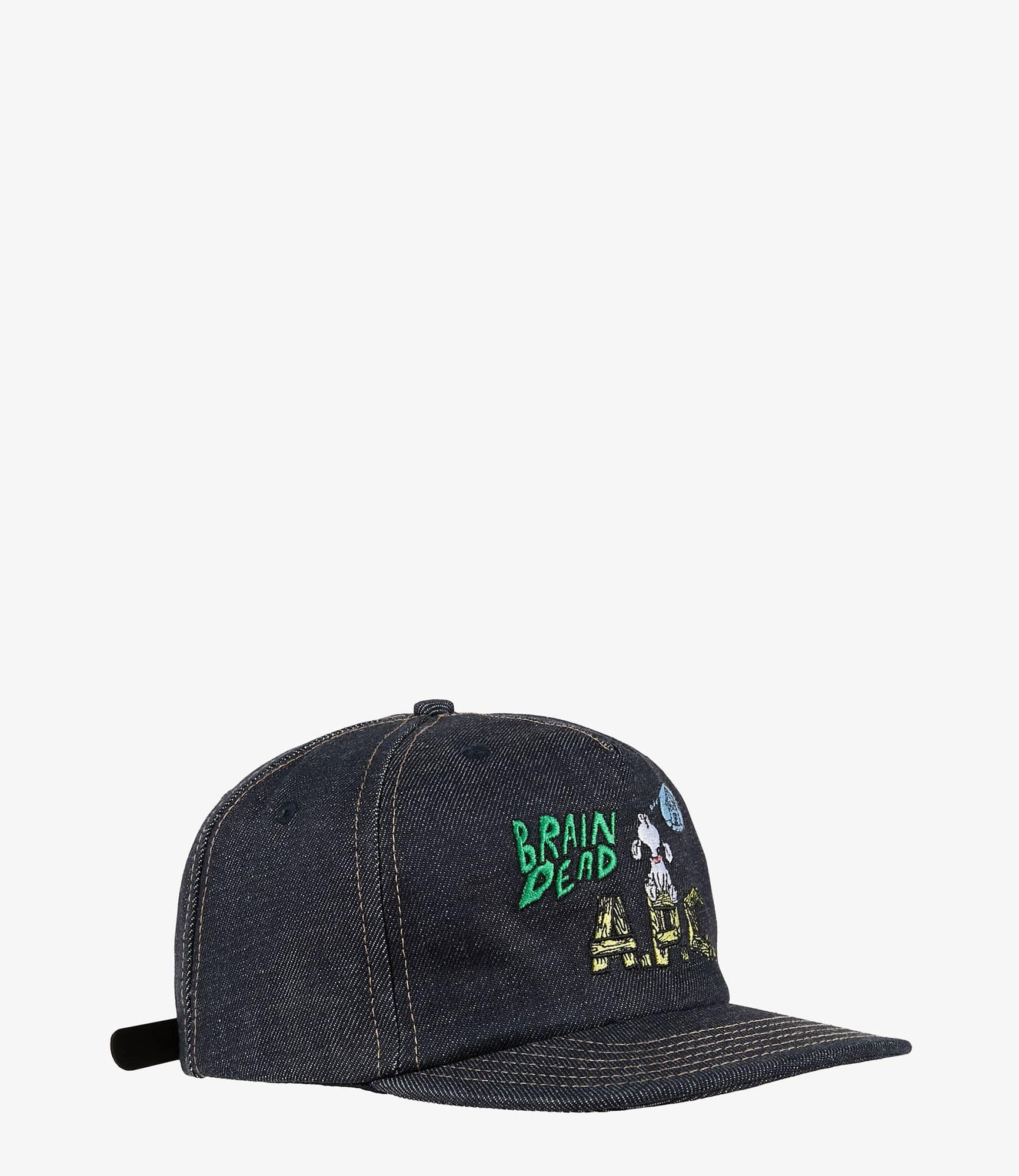 Brain Dead x A.P.C. Denim 5 Panel Hat｜BRAIN DEAD｜A.P.C.