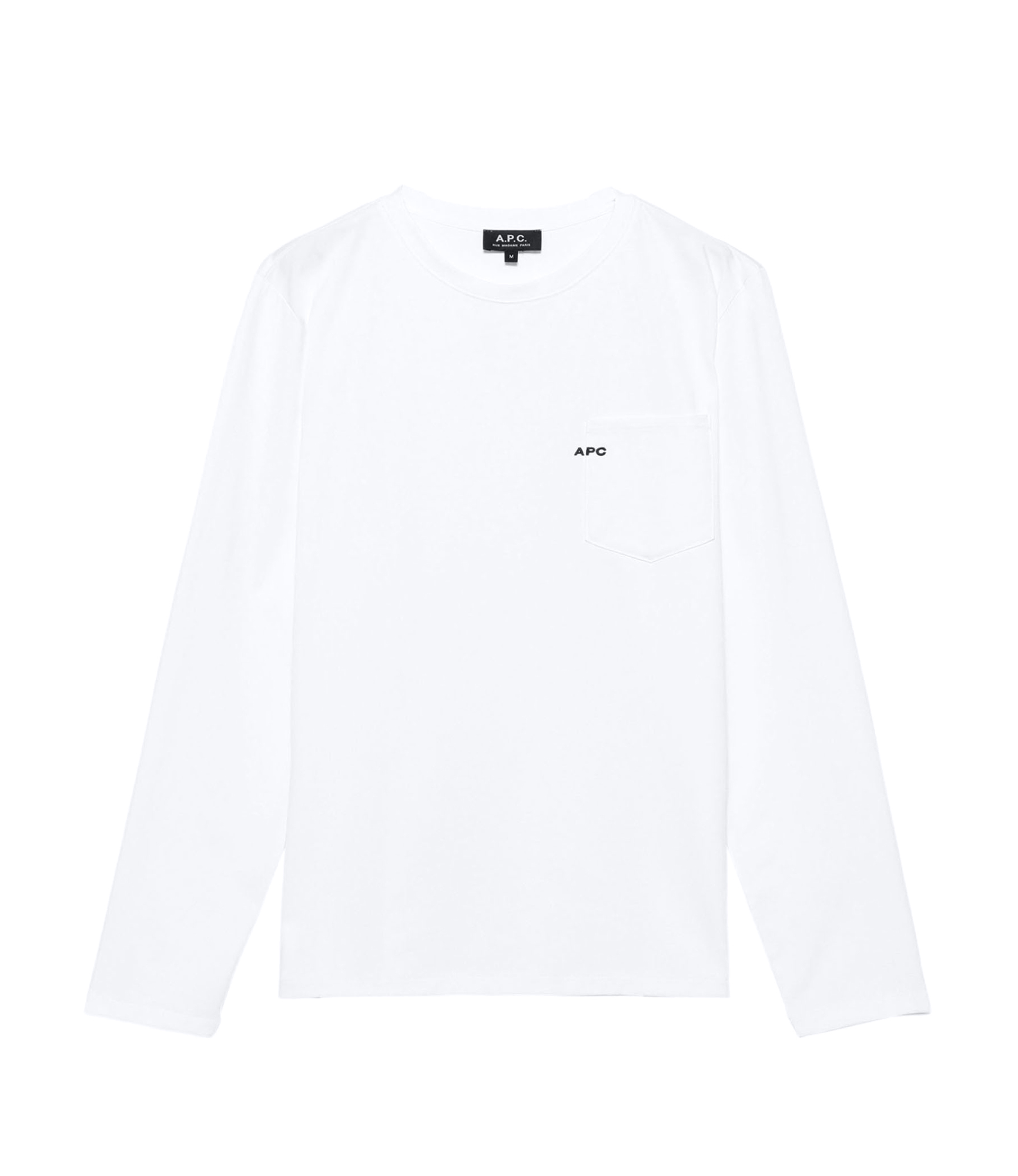 刺繍入りポケット付長袖Tシャツ｜HOMME ｜A.P.C. | アー・ペー・セー