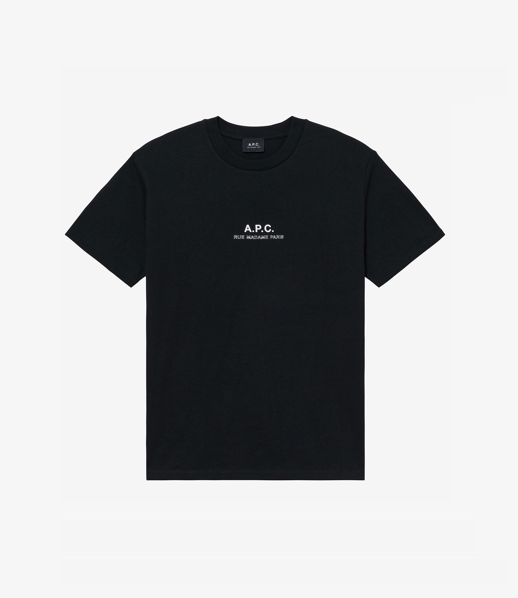 新品未使用　A.P.C. RUEMADAME PARIS Tシャツ ブラック L Rue Madame Tシャツ H｜HOMME ｜A.P.C. | アー・ペー・セー日本公式